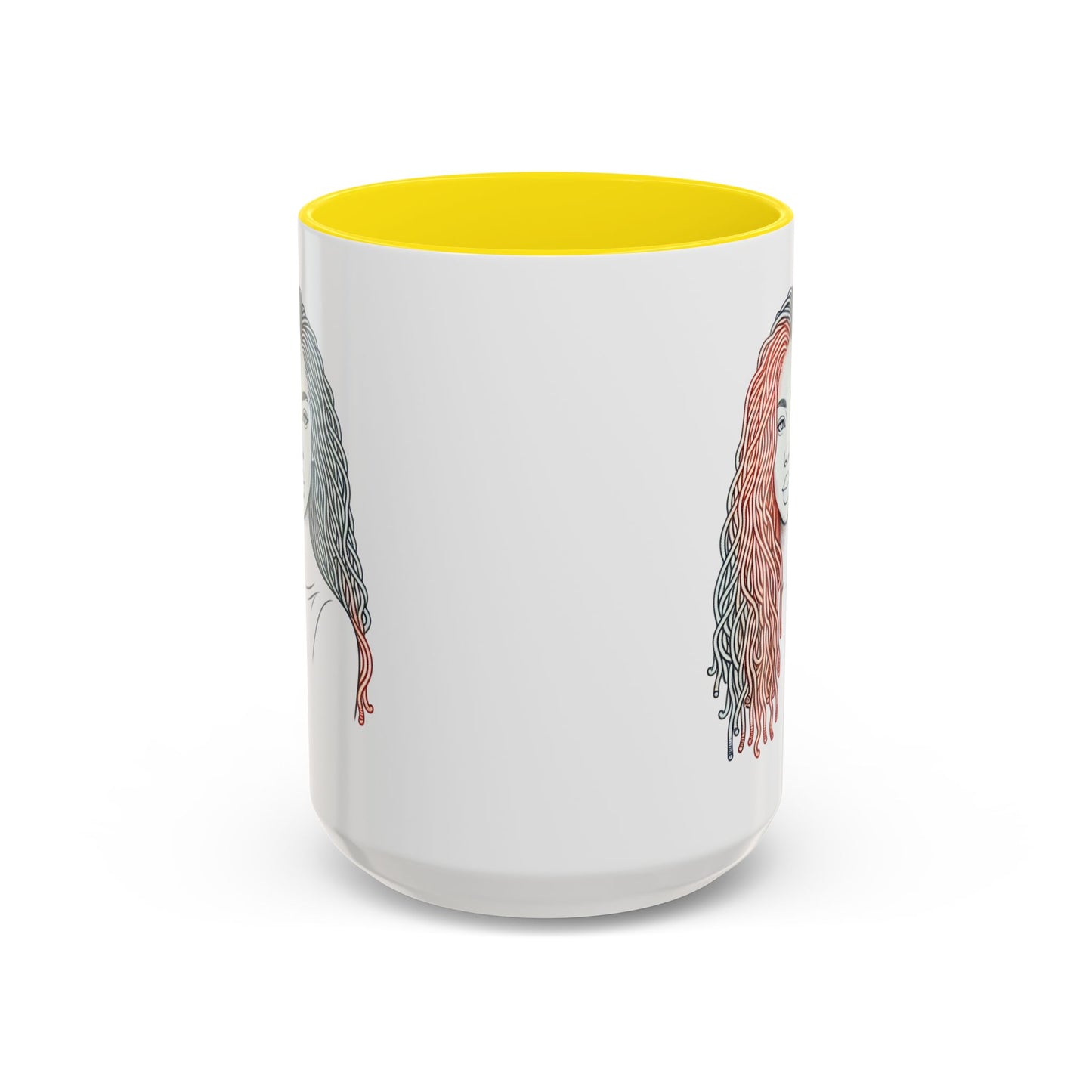 Artistic Accent Coffee Mug. Afrocentric Gift Afro Hair Black American African Girl