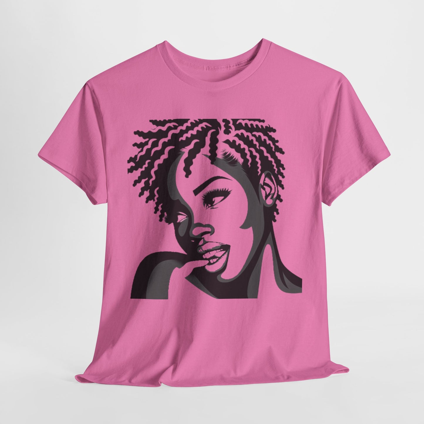 Serene Beauty Graphic Tee Casual Wear Gift for Locs Lovers Afro Hair Black American African Girl T-shirt