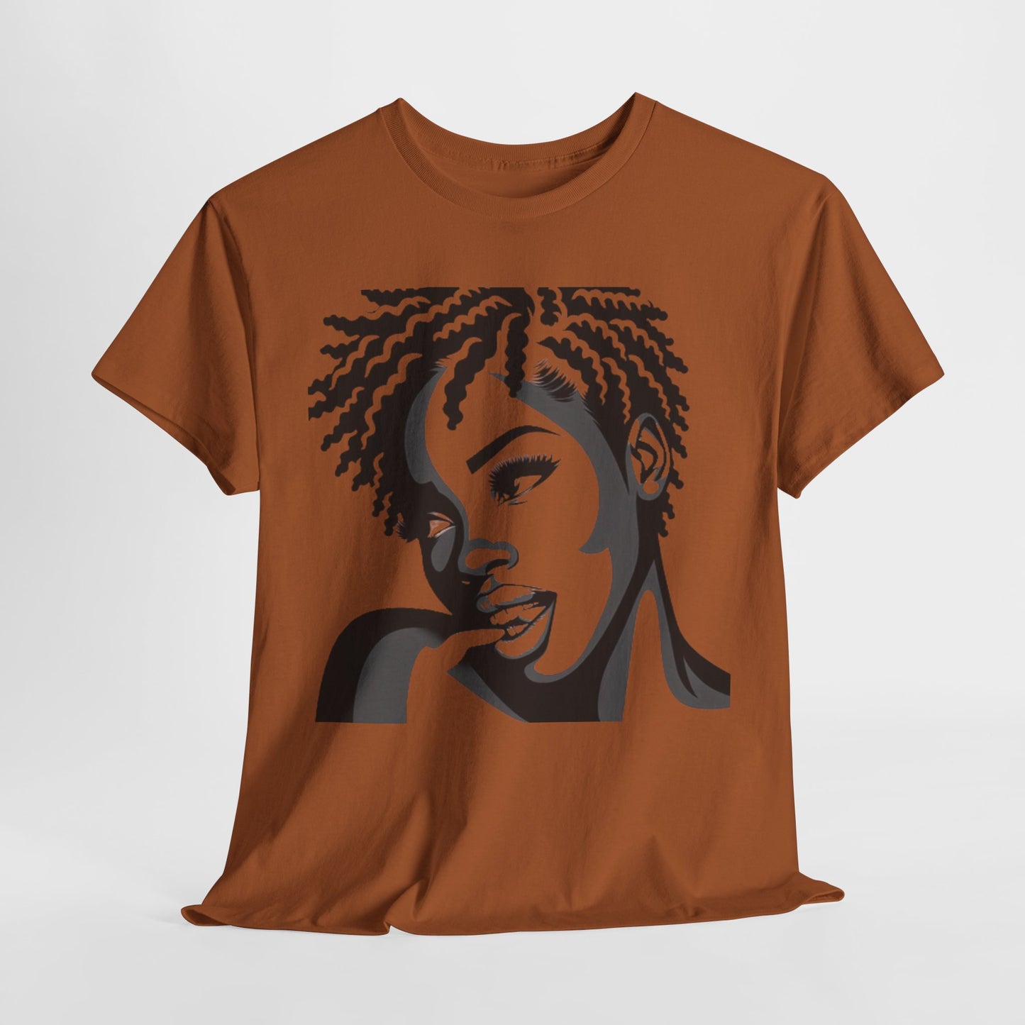 Serene Beauty Graphic Tee Casual Wear Gift for Locs Lovers Afro Hair Black American African Girl T-shirt