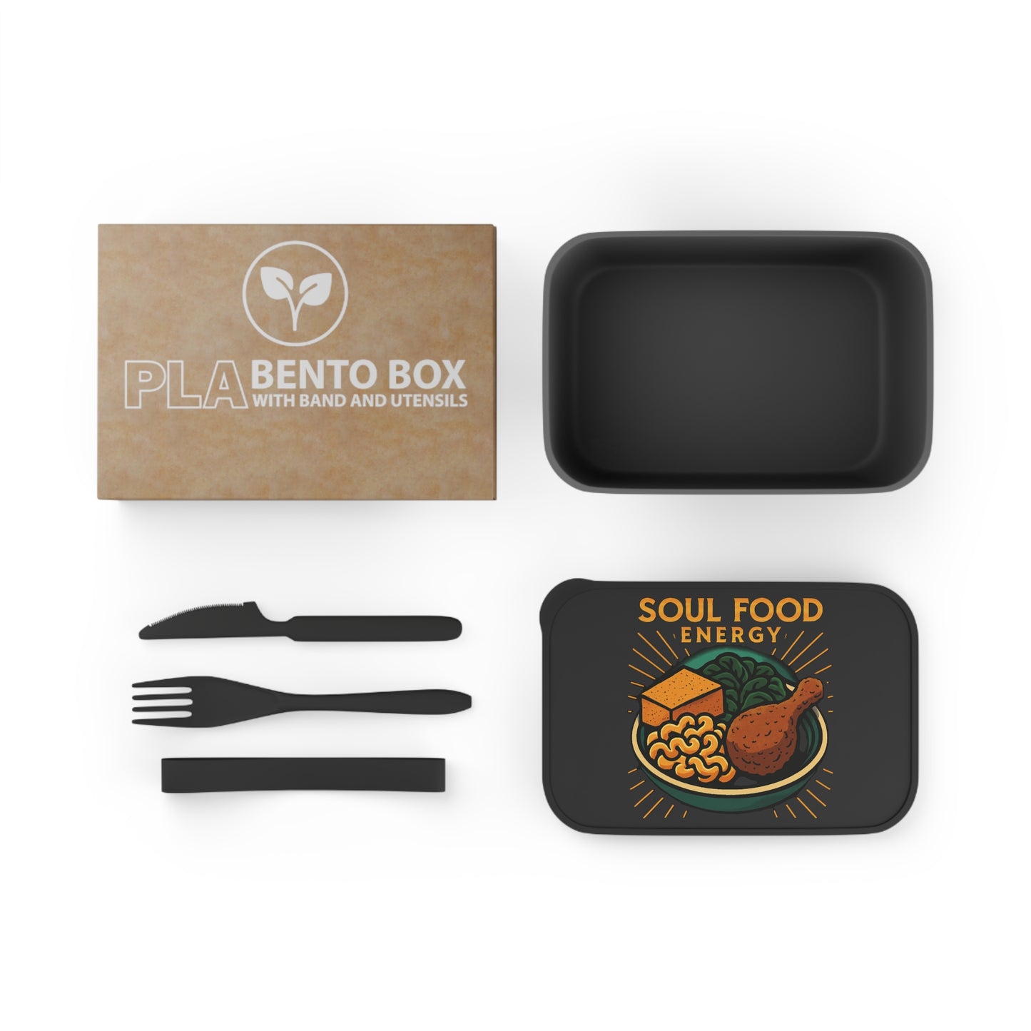 Soul Food Energy Bento Box | Meal Prep Container, Healthy Lunch Box, Eco-Friendly Bento, Gift for Foodies, On-the-Go Dining
