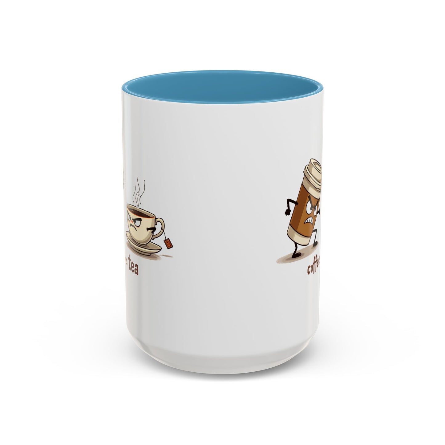 Coffee vs Tea Humorous Accent Mug. 11oz & 15oz. Perfect Gift for Coffee Lovers