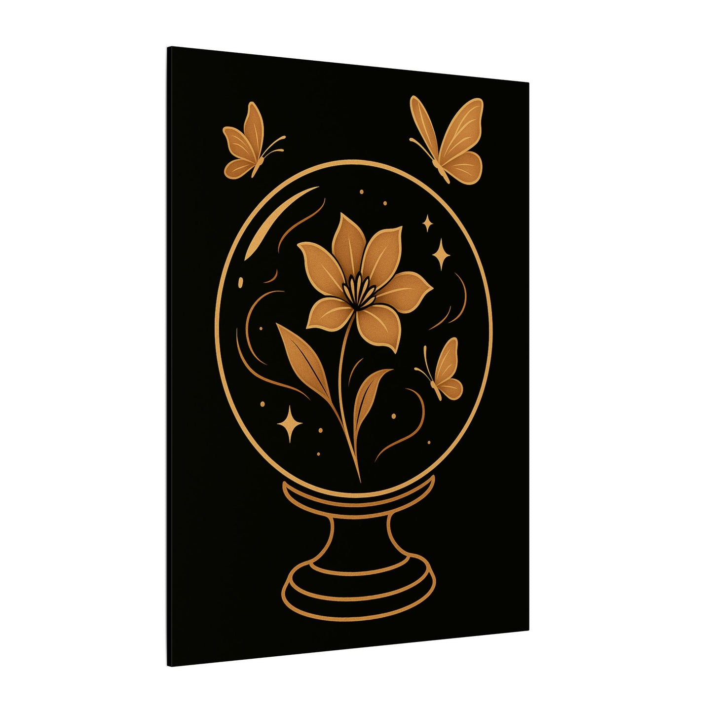 Floral Butterfly Wall Art, Magical Home Decor, Gifts for Nature Lovers, Modern Canvas, Art for Living Room, Office Decor