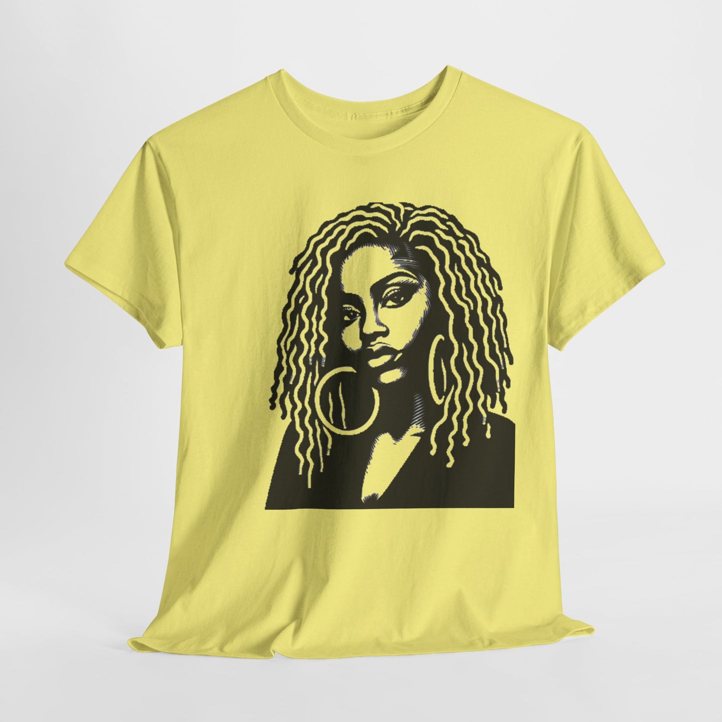 Elegant Strength T-Shirt Casual Wear Gift for Locs Lovers Afro Hair Black American African Girl T-shirt