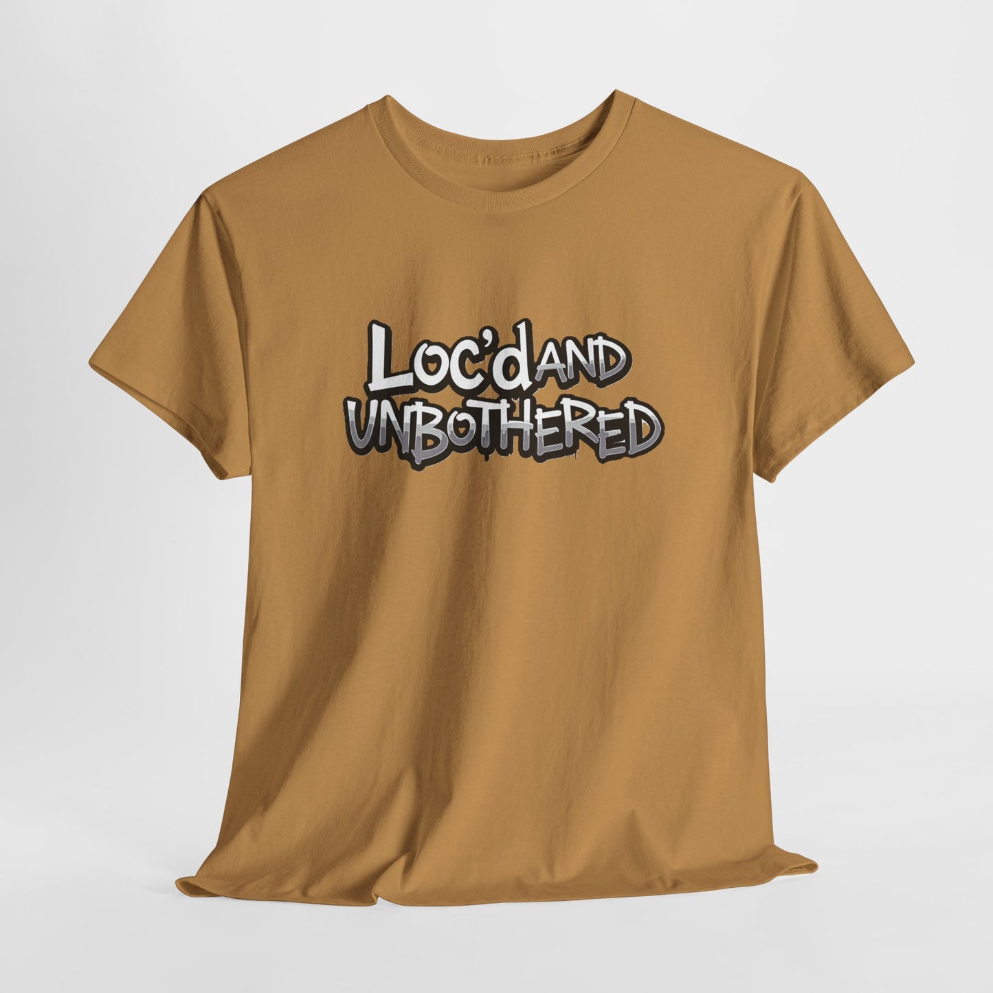 Loc’d and Unbothered T-shirt Casual Wear Gift for Locs Lovers Afro Hair Black American African Girl T-shirt