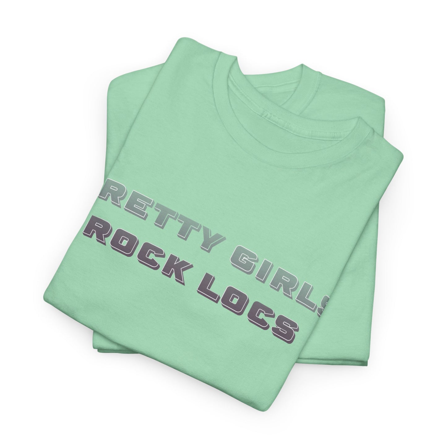 Pretty Girls Rock Locs Tee, Casual Wear Gift for Locs Lovers Afro Hair Black American African Girl T-shirt